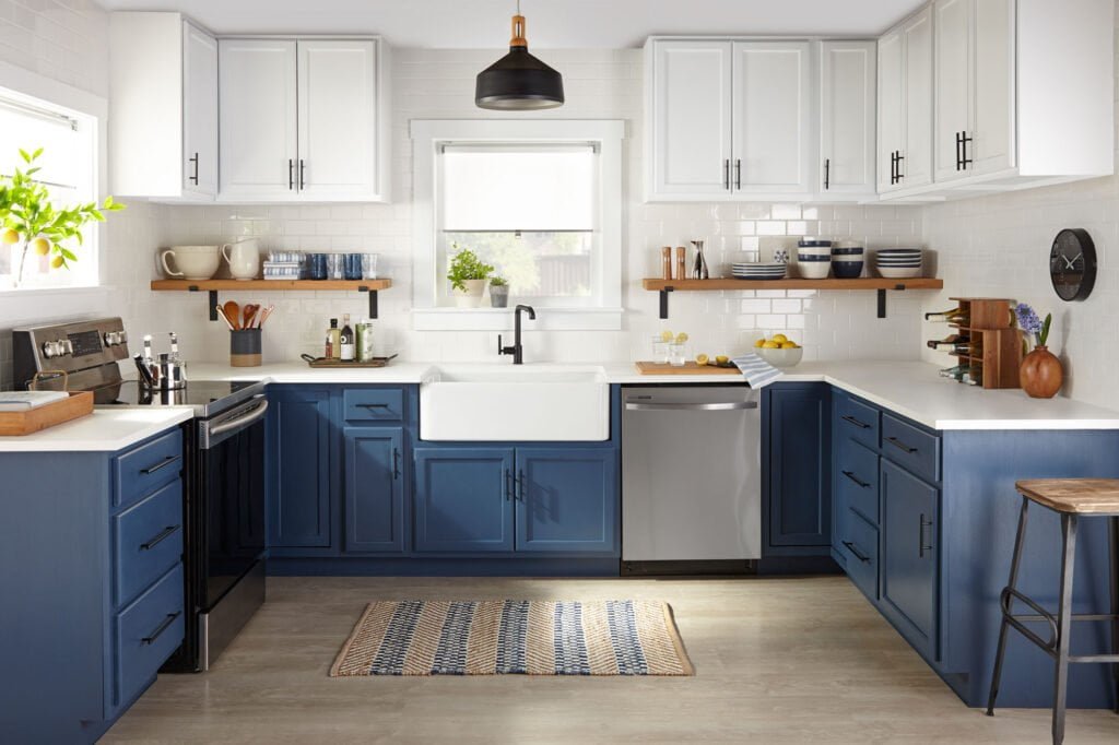 14 Best Blue Kitchen Cabinets Ideas Of 2023   Blue Kitchen Cabinets 1024x682 