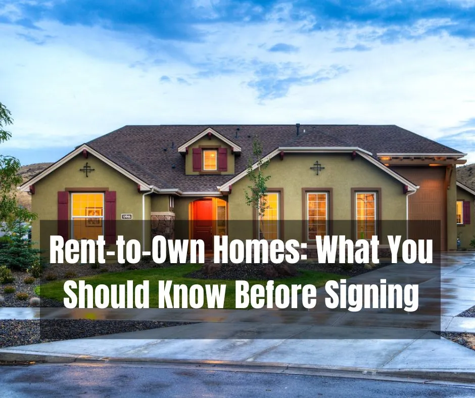 Rent to own homes