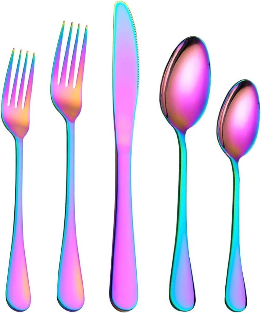 Vibrant Silverware Set