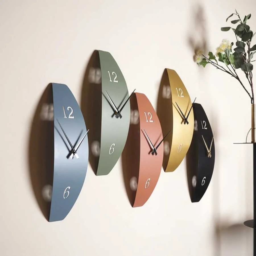 3D Metal Modern Wall Clock by Artepera