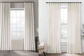 Fabric Type of French Door Curtains