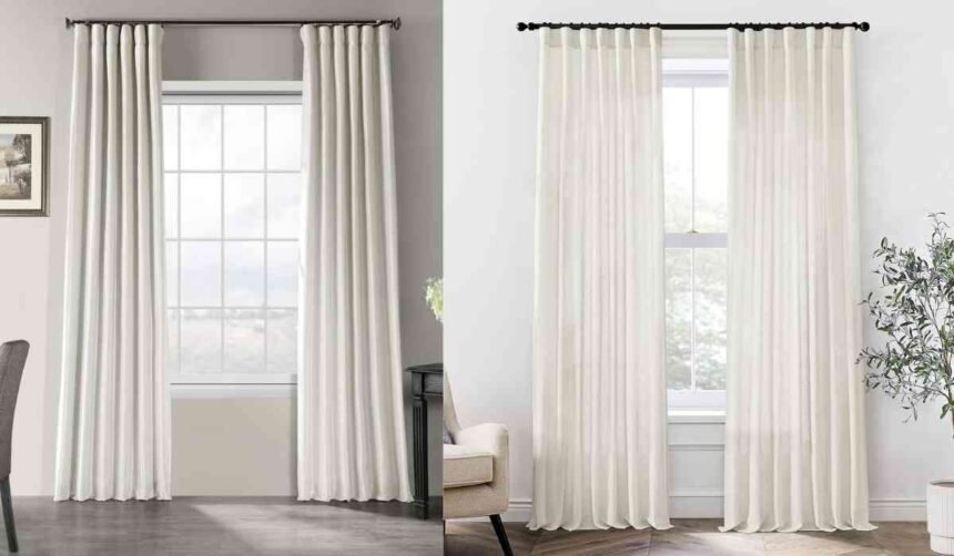 Fabric Type of French Door Curtains