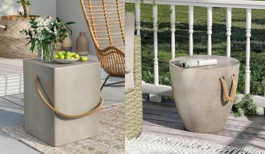 Turn Heads with This Stunning Modern Outdoor Side Table for Your Backyard