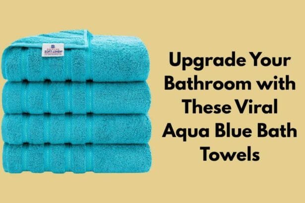 Upgrade Your Bathroom with These Viral Aqua Blue Bath Towels