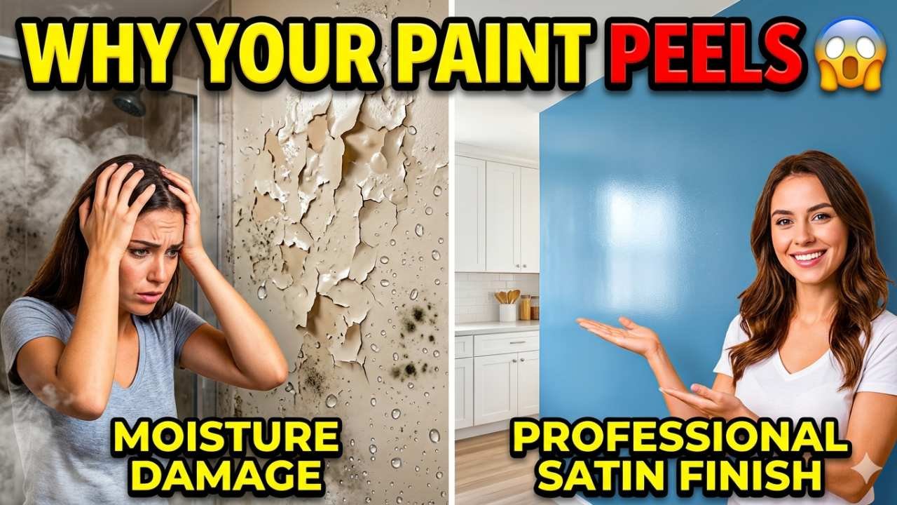 Interior house painting for kitchens and bathrooms